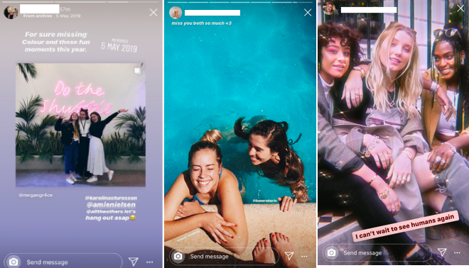 Remembering life using social media during pandemic times