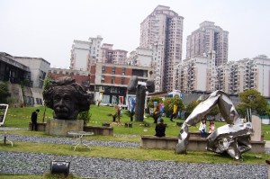 The picture shows Red Town Creative Industry Cluster Park